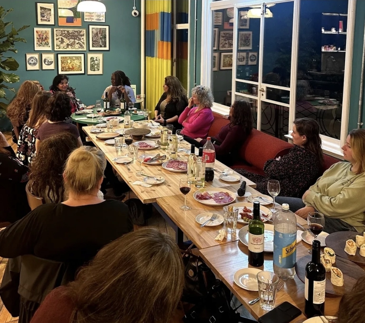 Women gathered around the table for an A Seat at the Table conversation